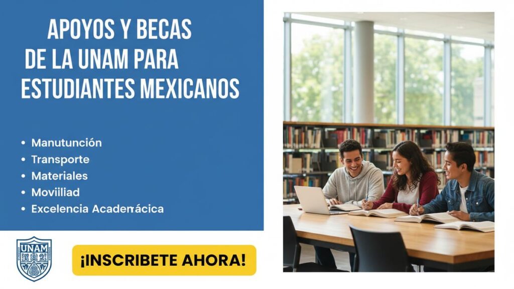 Apoyos y becas de la UNAM para estudiantes mexicanos
